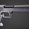 Classic Metal Pistol With Black Grip Sleek Barrel And Vintage Design Features