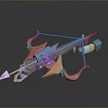 Crossbow Mechanical Crossbow Shift Bow and Arrow Shoot Far Equipment Weapons High-tech Crossbow 3d model