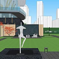 Garden Landscape Design Featuring Large Paved Area Greenery Borders And Pathways