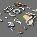 Architectural Models Collection Featuring Various Building Structures And Designs