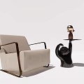 Single sofa SU model 3d model