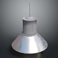 Industrial Metal Ceiling Light Fixture With Modern Design And Round Base 3d model