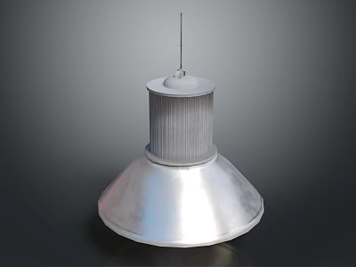 Industrial Metal Ceiling Light Fixture With Modern Design And Round Base 3d model
