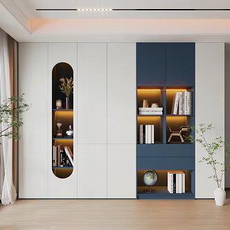 Simple bookcase 3d model