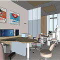 Medical Examination Room Interior With Doctor Medical Equipment Computers And Furniture