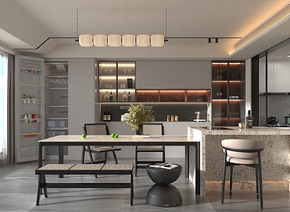 Modern Restaurant 3d model