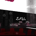 Elegant Stage Design With Pink Draperies Lighting Red Seats And Modern Styling
