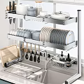 Space Saving Bathroom Cabinet Rack With Stainless Steel Multi Layer Storage For Toiletries And Towels