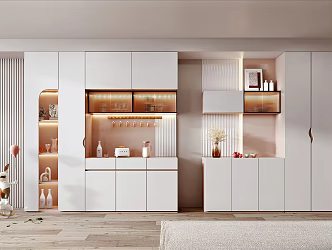 Modern Wine Cabinet 3d model