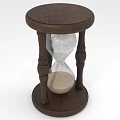 Classic Wooden Hourglass Home Decor Accessory With Sand And Stand