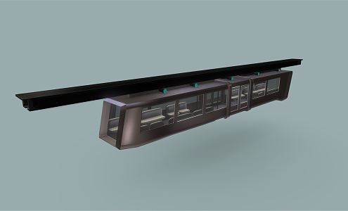 Modern Future Train 3d model