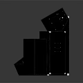 Black Audio Speakers Arranged In Various Sizes With Modern Design And High Sound Quality