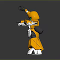 Mech Warrior Mech Soldier Machine Battlearm Mechanical Battlearm Machine Fighter Robot 3d model