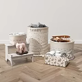 Stylish Woven and Fabric Storage Baskets for Home Organizing in Living Room Bedroom