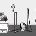 Variety of Home Cleaning Equipment Including Upright Stick And Canister Vacuums
