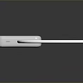 Silver Portable Power Bank With USB Cable For Laptop Charging