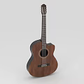 Acoustic Guitar With Wooden Body And Classic Design For Music Enthusiasts