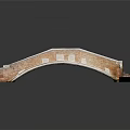 Traditional Stone Arch Bridge Structure With Steps And Stone Railings Design Details