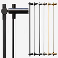 Modern Metal Wall Lamps with Sleek Design in Black Gold and Silver Tones
