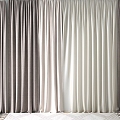 Nordic curtain gauze curtain 3d model