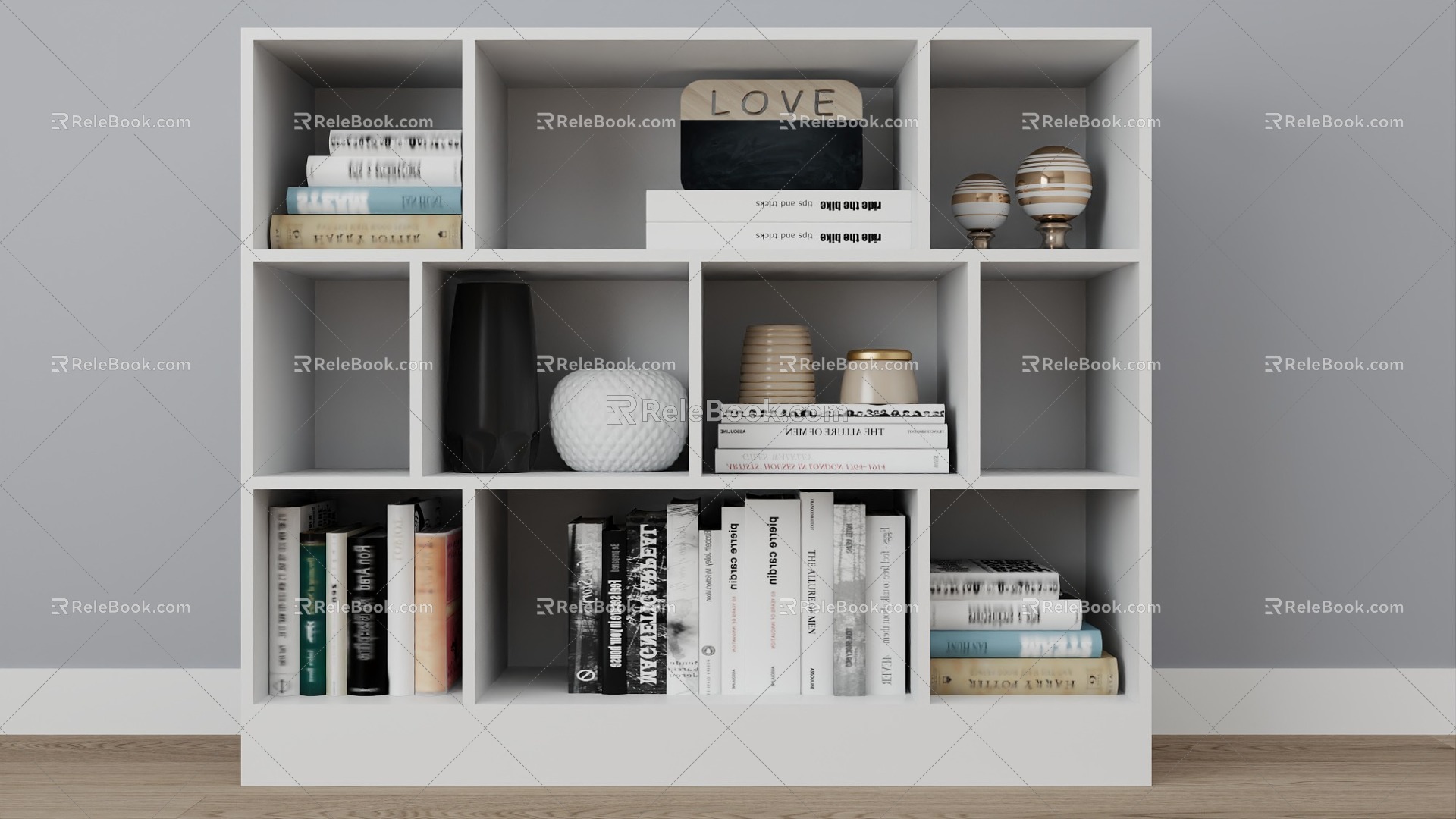 Bookcase Cabinet File Cabinet Low Cabinet 3d model