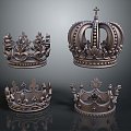 European-style crown crown crown crown home accessories 3d model