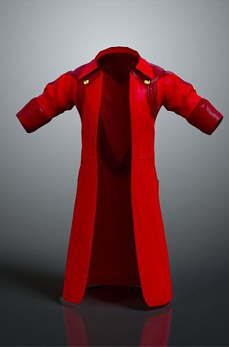 Long Clothes Long Shirt Fashion Long Shirt Coat Trenchcoat Fashion Coat Clothing Fashion 3d model