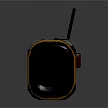 Contemporary Office Appliance with Laptop Control Panel Green Lights Speakers and Silver Black Yellow Accents