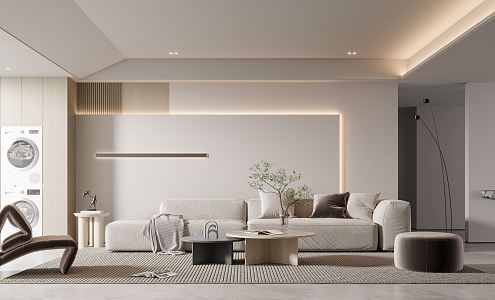 modern living room 3d model