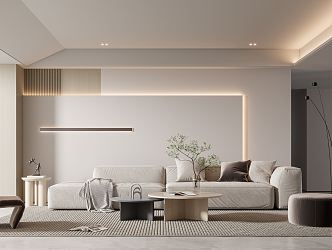 modern living room 3d model