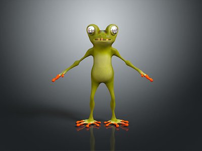 Frog Poison Frog Game Frog Reptile Cold Blooded Animal Reptile 3d model