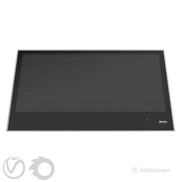 Miele Black Grid Texture Flat Panel Modern Built In Kitchen Cooking Appliance 3d model 