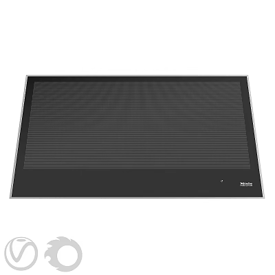 Miele Black Grid Texture Flat Panel Modern Built In Kitchen Cooking Appliance 3d model