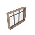 Intricate Carved Window Design With Wooden Frame And Geometric Patterns