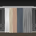 Multiple Colored Curtains with Different Textures and Shades for Home Decor