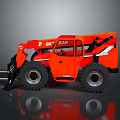 Orange SKY TRAK Telehandler With Extendable Boom And Large Tires 3d model