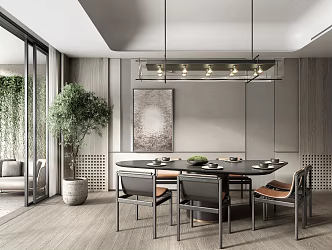 Modern Restaurant 3d model