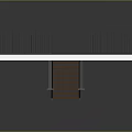Scene Component Design With Black Metal Railing And Wooden Bench Top
