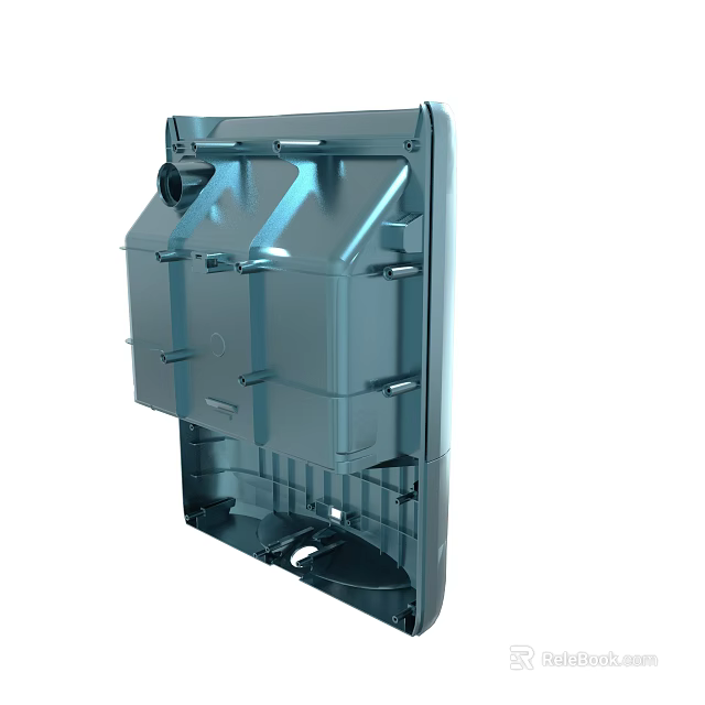 Heavy Duty Metal Industrial Enclosure With Structural Design And Mounting Brackets 3d model 