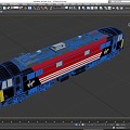 Electric Locomotive British 87 Electric Locomotive Train High-speed Railway Tram Low Face Number Low Model Simple Model Game Sub-era Film and Television Super Realism 3d model