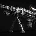 modern machine gun 3d model
