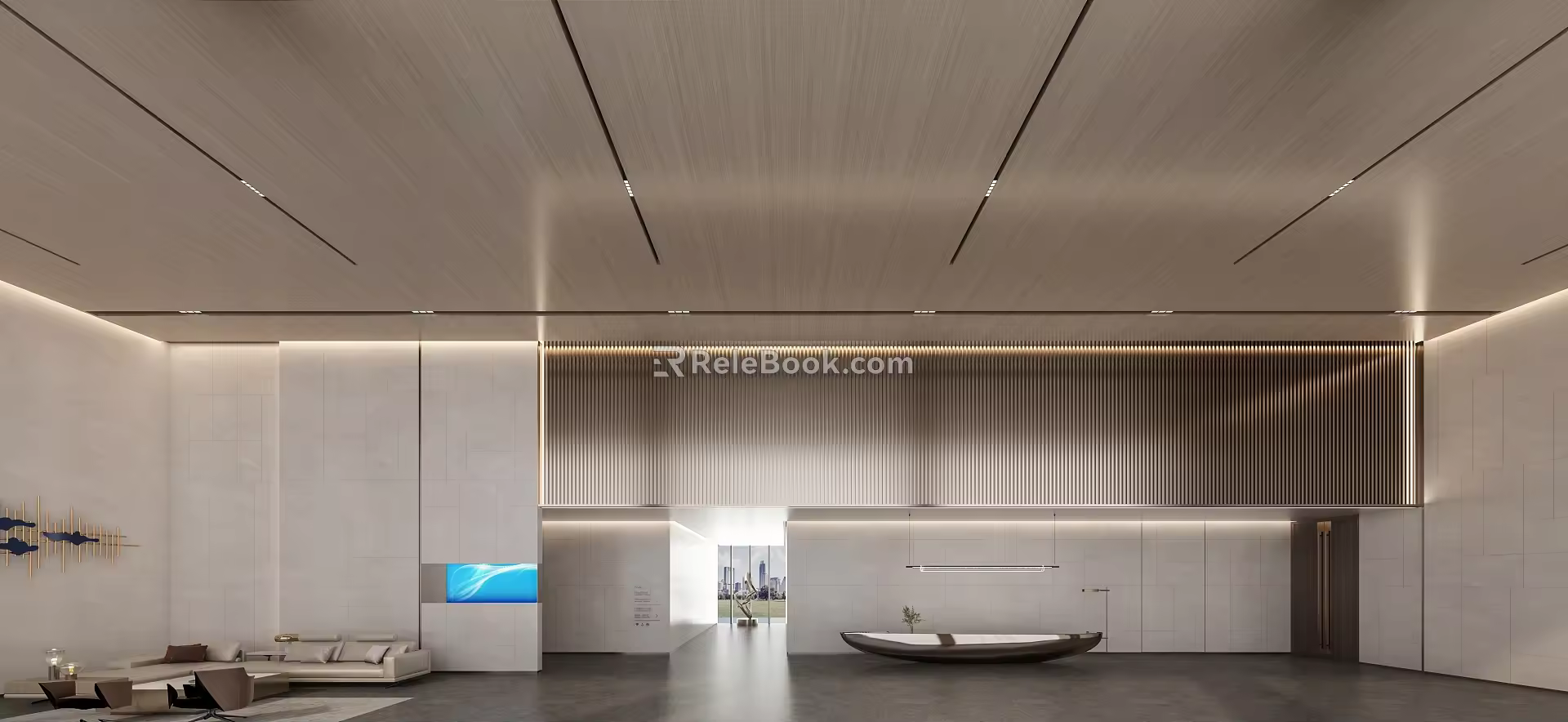 Company lobby 3d model