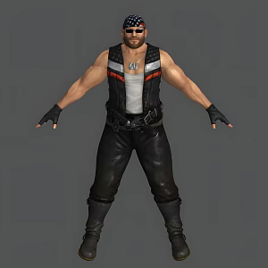 Modern Muscle Men Modern Realistic Men Muscle Men Clothes Strong Men Pants Hat 3d model