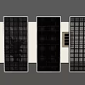 Modern Glass Room Dividers With Grid Design In Contemporary Interior Space