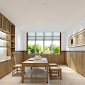 Hospital Outpatient Clinic Waiting Room With Wooden Bookshelves And Comfortable Table Seats