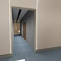 Bright Modern Public Office Space With Long Desks Computers Office Chairs And Carpet