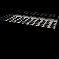 Wooden Display Shelf With Glass Cover For Pastries And Dessert Storage