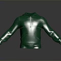 Green Hooded Sweatshirt With Zipper Front Long Sleeves And Casual Daily Wear Design