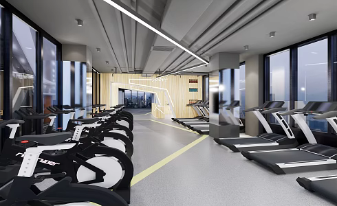 Modern Gym 3d model