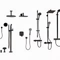 Faucet Metal Faucet Washstand Shower Sanitary Ware Hardware Component Nozzle Shower Nozzle Switch 3d model